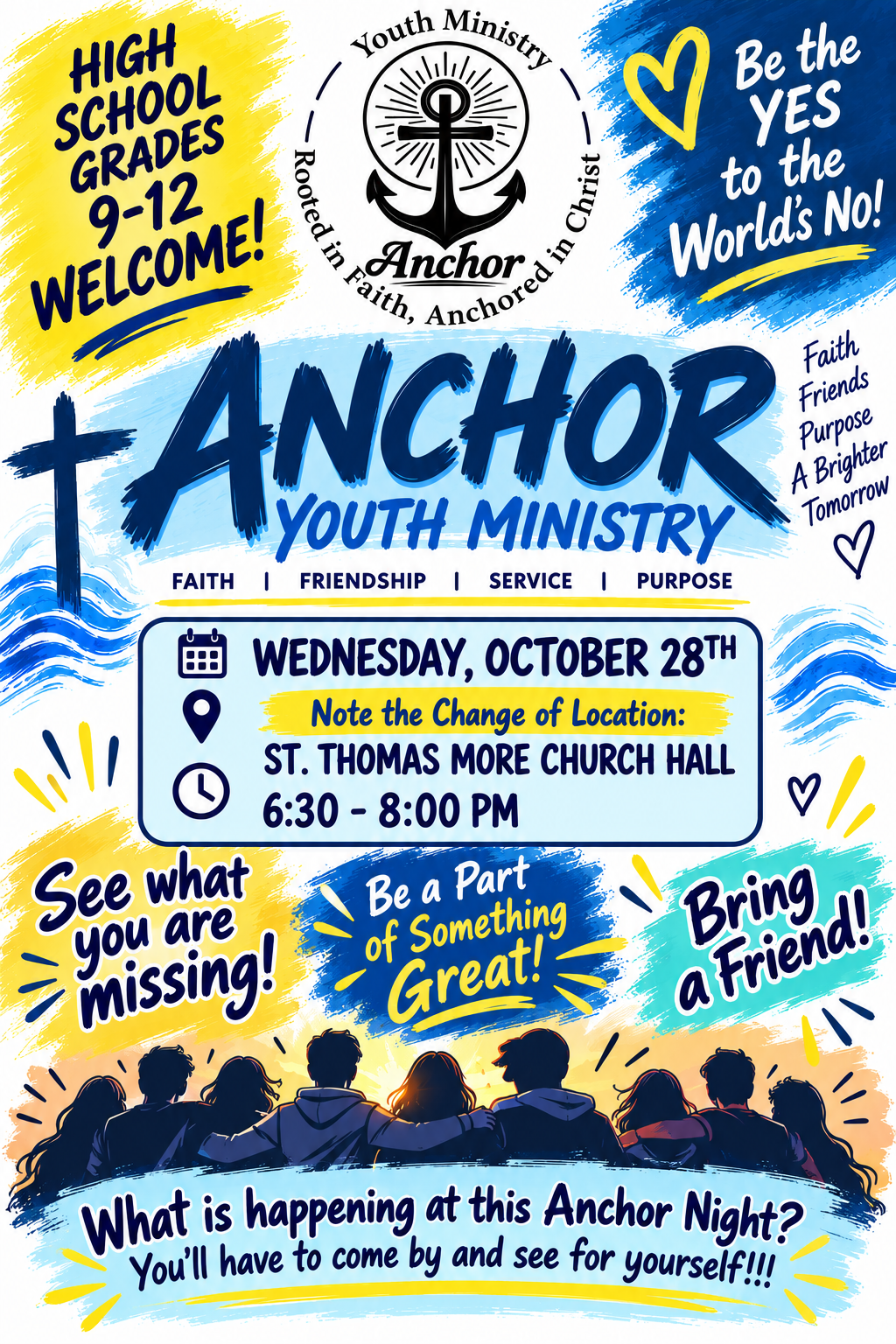 Anchor Night Youth Ministry Flyer 10.28